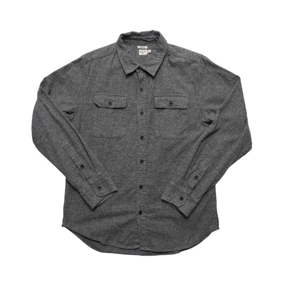 Bridge & Burn Other - Bridge & Burn Mens Medium Gray Flannel Work Shirt PNW Portland Style